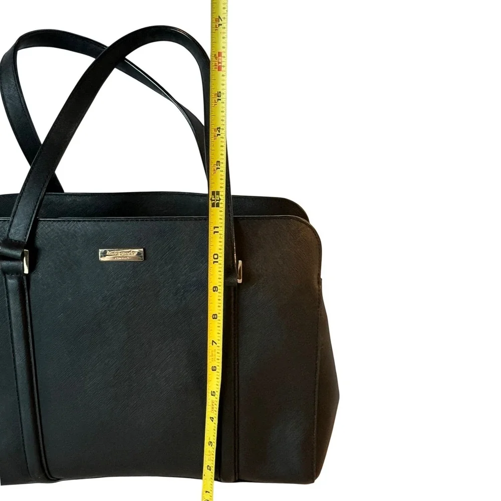 Kate Spade Newbury Lane Briar‎ Tote Black Saffiano Leather Work Bag Large